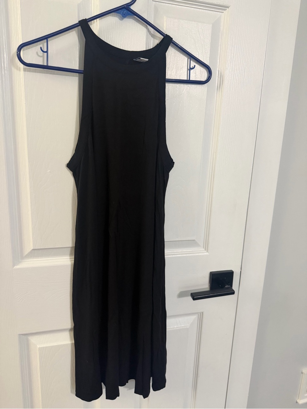 Old Navy Black High-Neck Sleeveless Midi Dress